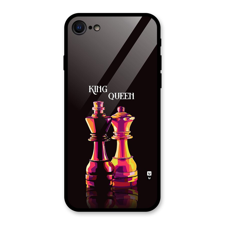 King Queen Glass Back Case for iPhone 7