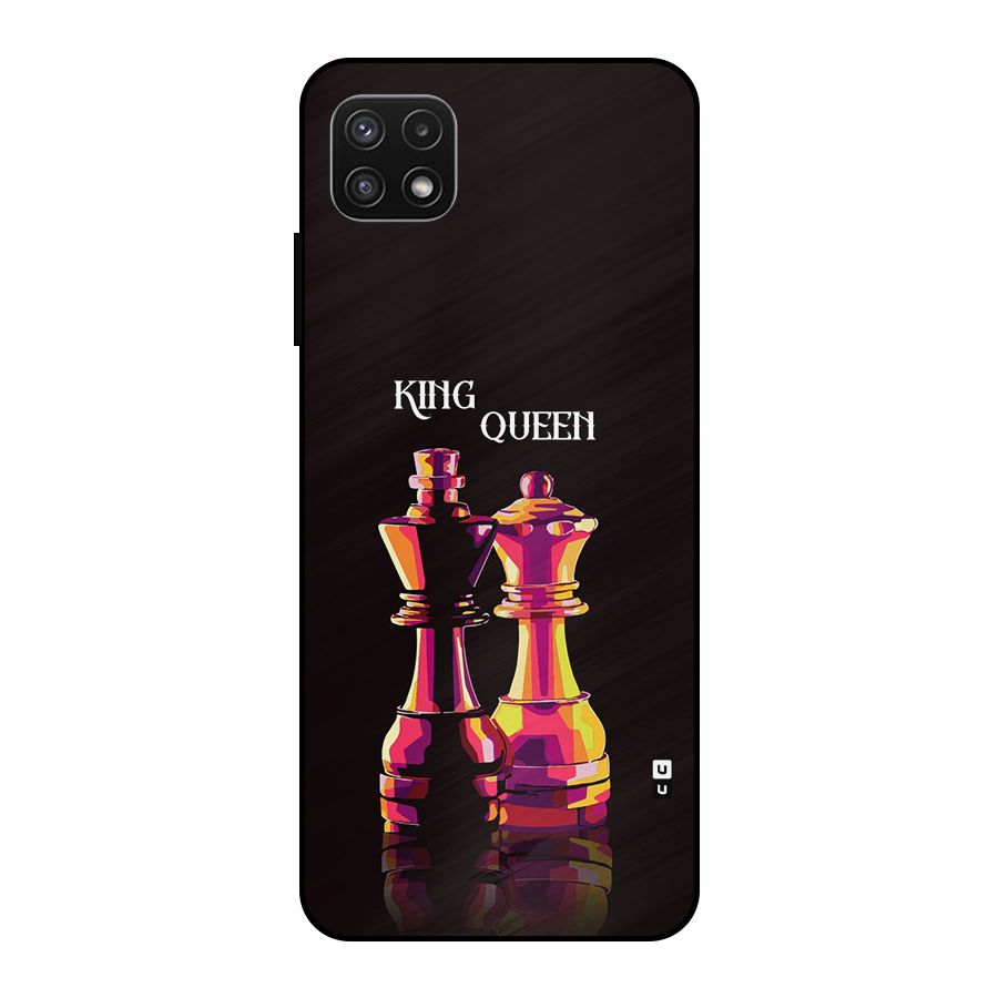 King Queen Metal Back Case for Galaxy A22 5G