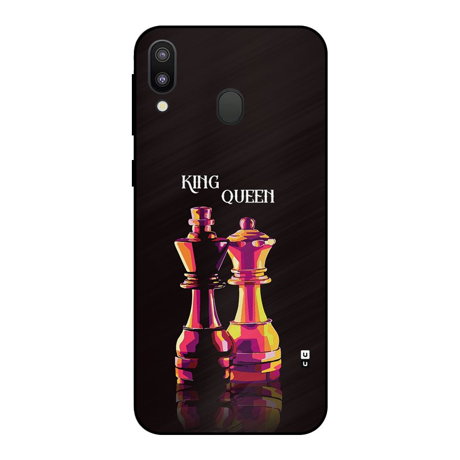 King Queen Metal Back Case for Galaxy M20