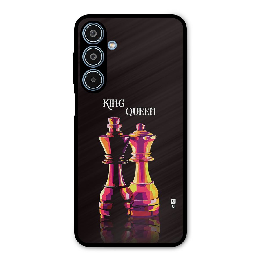 King Queen Metal Back Case for Galaxy M35