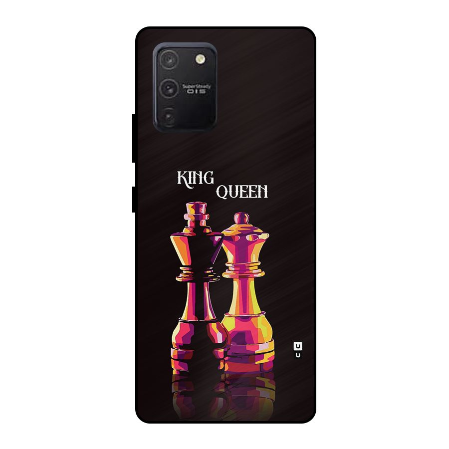 King Queen Metal Back Case for Galaxy S10 Lite