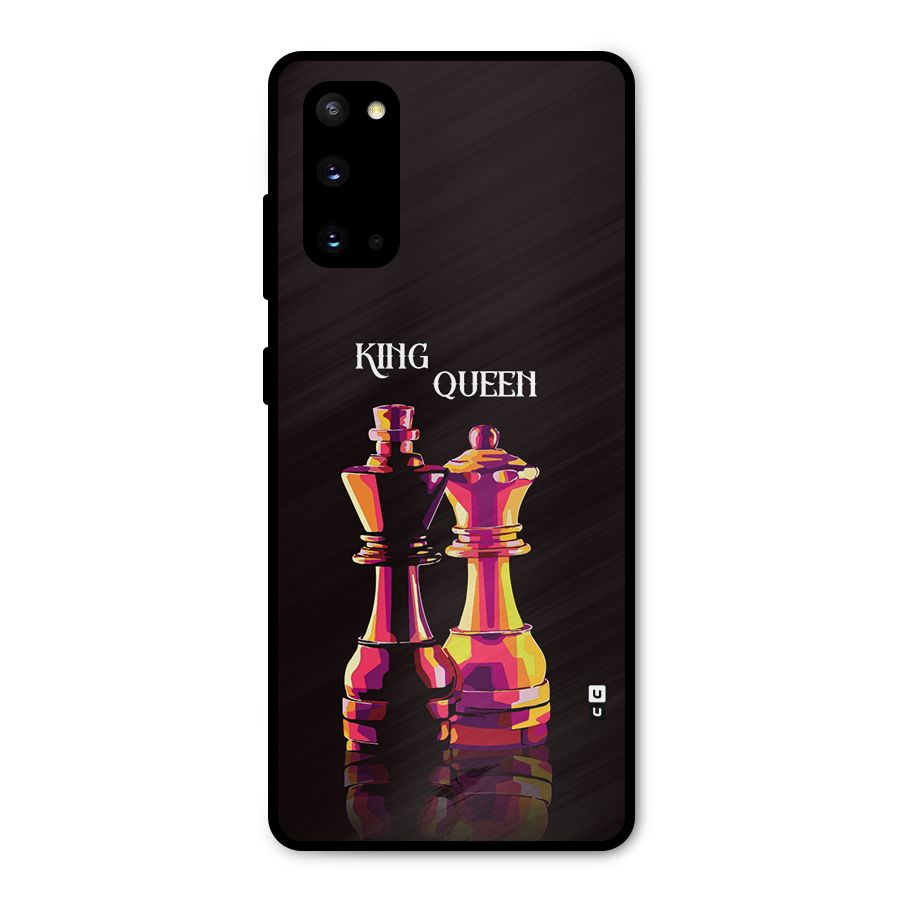 King Queen Metal Back Case for Galaxy S20
