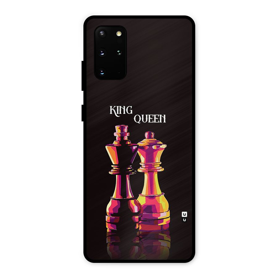 King Queen Metal Back Case for Galaxy S20 Plus
