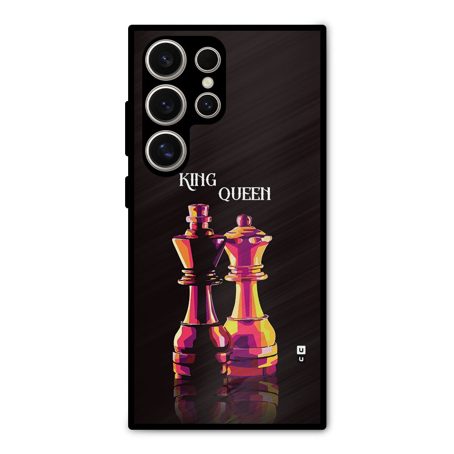 King Queen Metal Back Case for Galaxy S24 Ultra