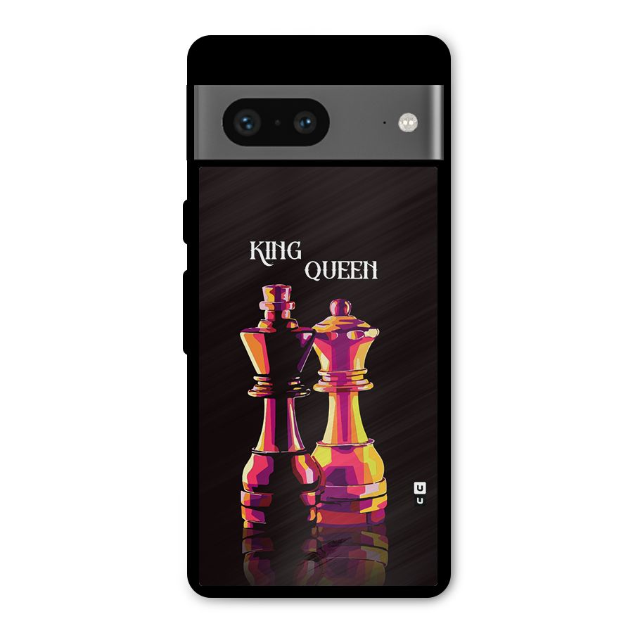 King Queen Metal Back Case for Google Pixel 7