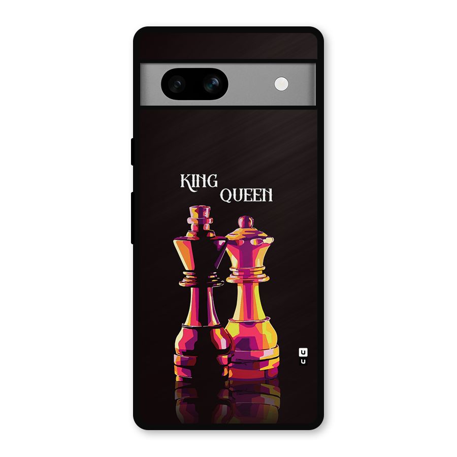 King Queen Metal Back Case for Google Pixel 7a