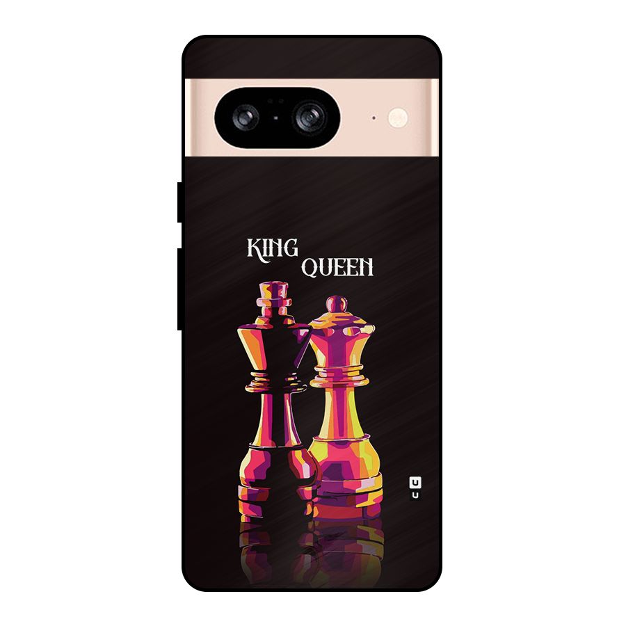 King Queen Metal Back Case for Google Pixel 8