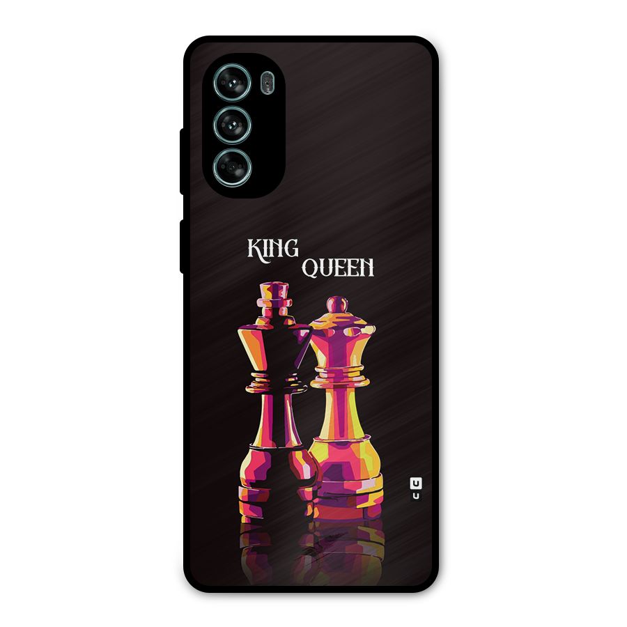King Queen Metal Back Case for Moto G62