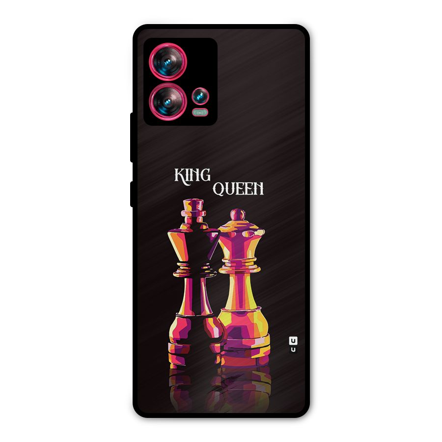King Queen Metal Back Case for Motorola Edge 30 Fusion