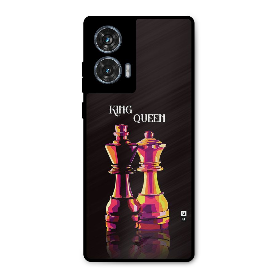King Queen Metal Back Case for Motorola Edge 50 Fusion