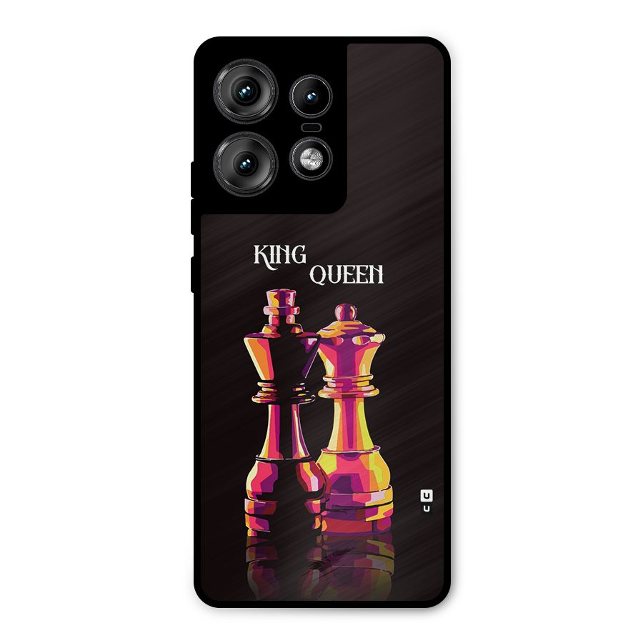 King Queen Metal Back Case for Motorola Edge 50 Pro