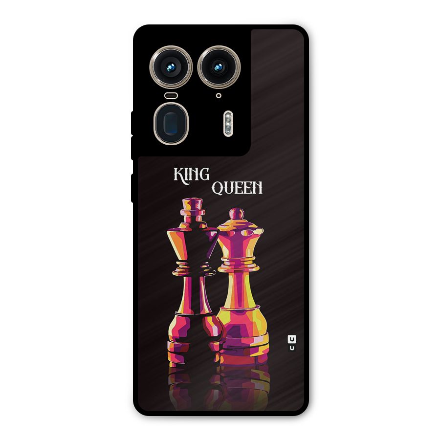 King Queen Metal Back Case for Motorola Edge 50 Ultra