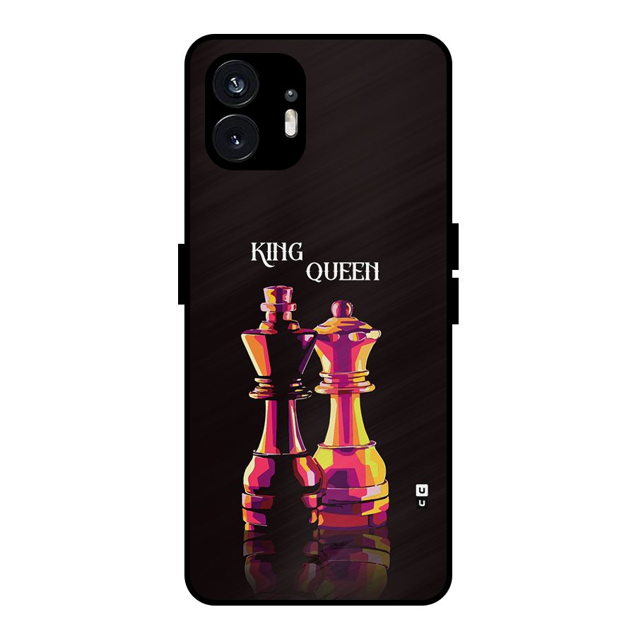 King Queen Metal Back Case for Nothing Phone 2