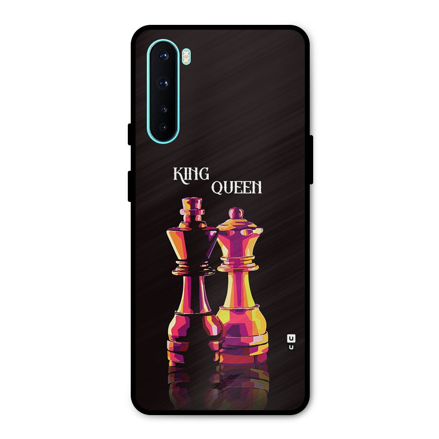 King Queen Metal Back Case for OnePlus Nord