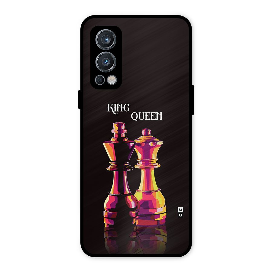 King Queen Metal Back Case for OnePlus Nord 2 5G