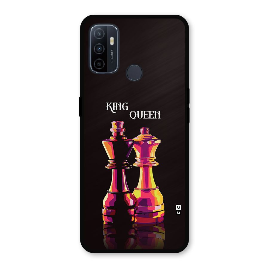 King Queen Metal Back Case for Oppo A53