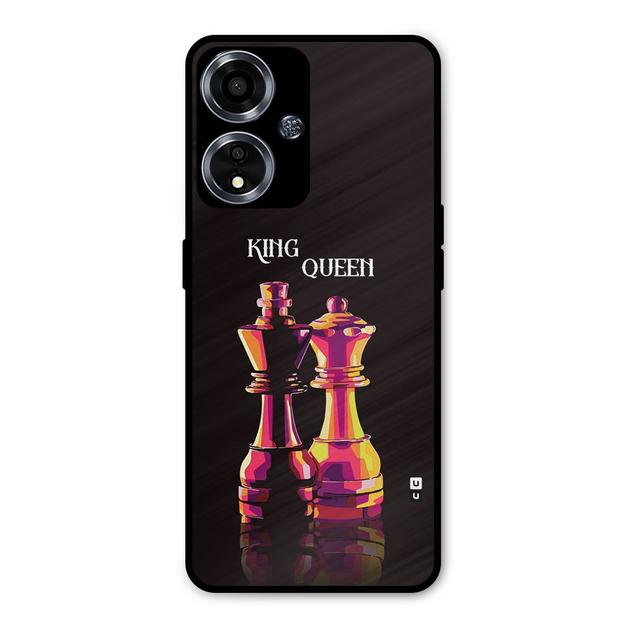 King Queen Metal Back Case for Oppo A59