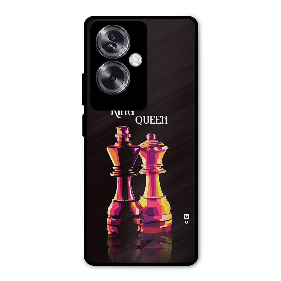 King Queen Metal Back Case for Oppo A79 5G