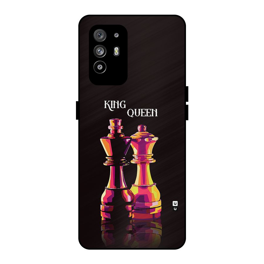 King Queen Metal Back Case for Oppo F19 Pro Plus 5G
