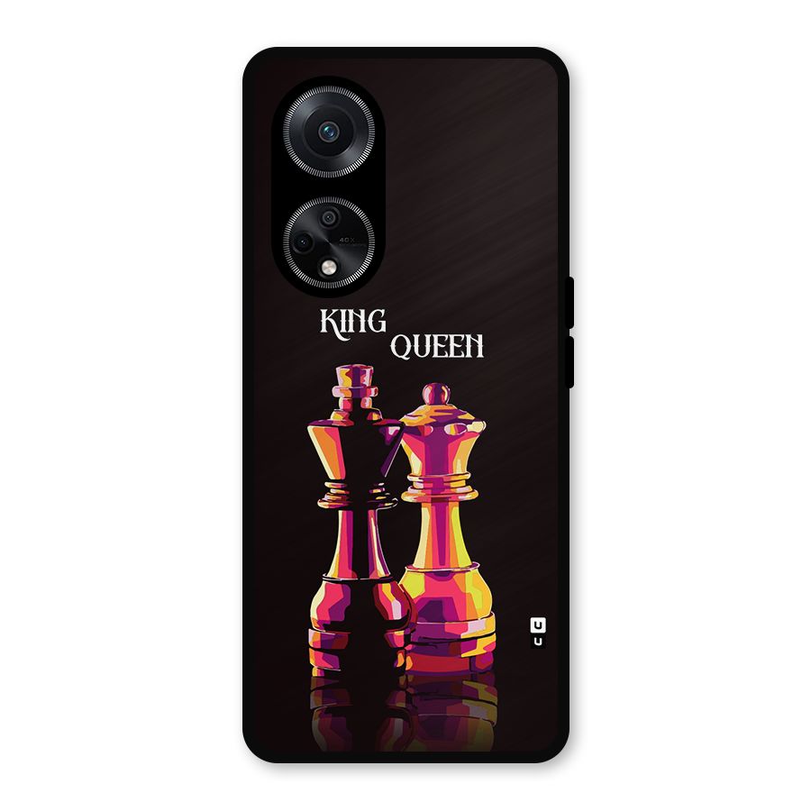 King Queen Metal Back Case for Oppo F23