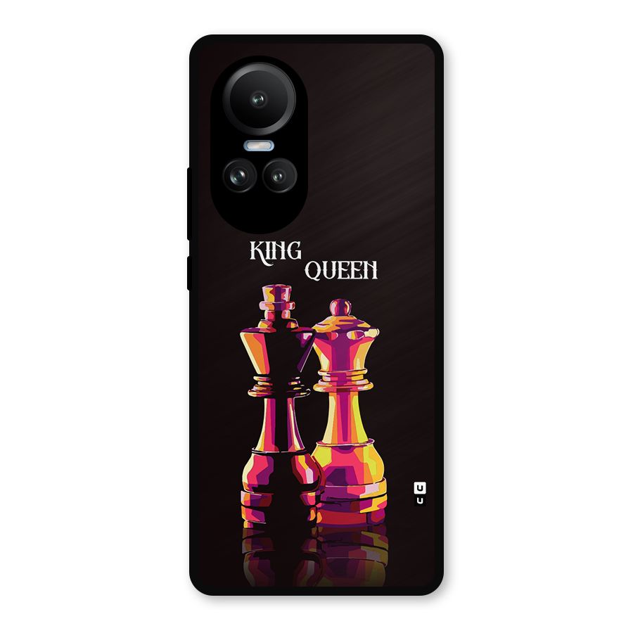 King Queen Metal Back Case for Oppo Reno10 Pro