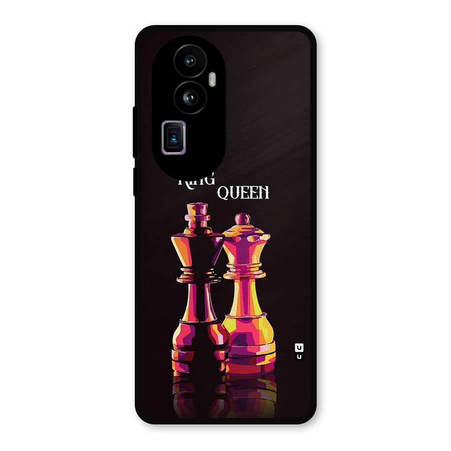 King Queen Metal Back Case for Oppo Reno10 Pro Plus