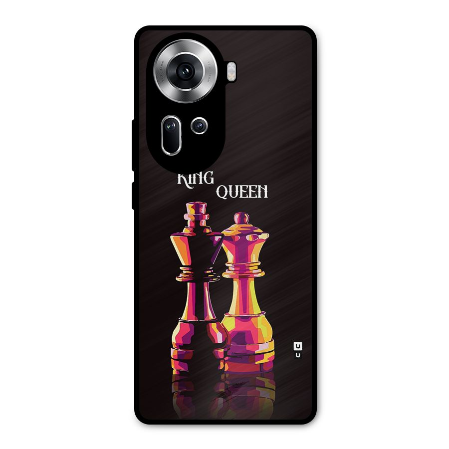 King Queen Metal Back Case for Oppo Reno11 5G