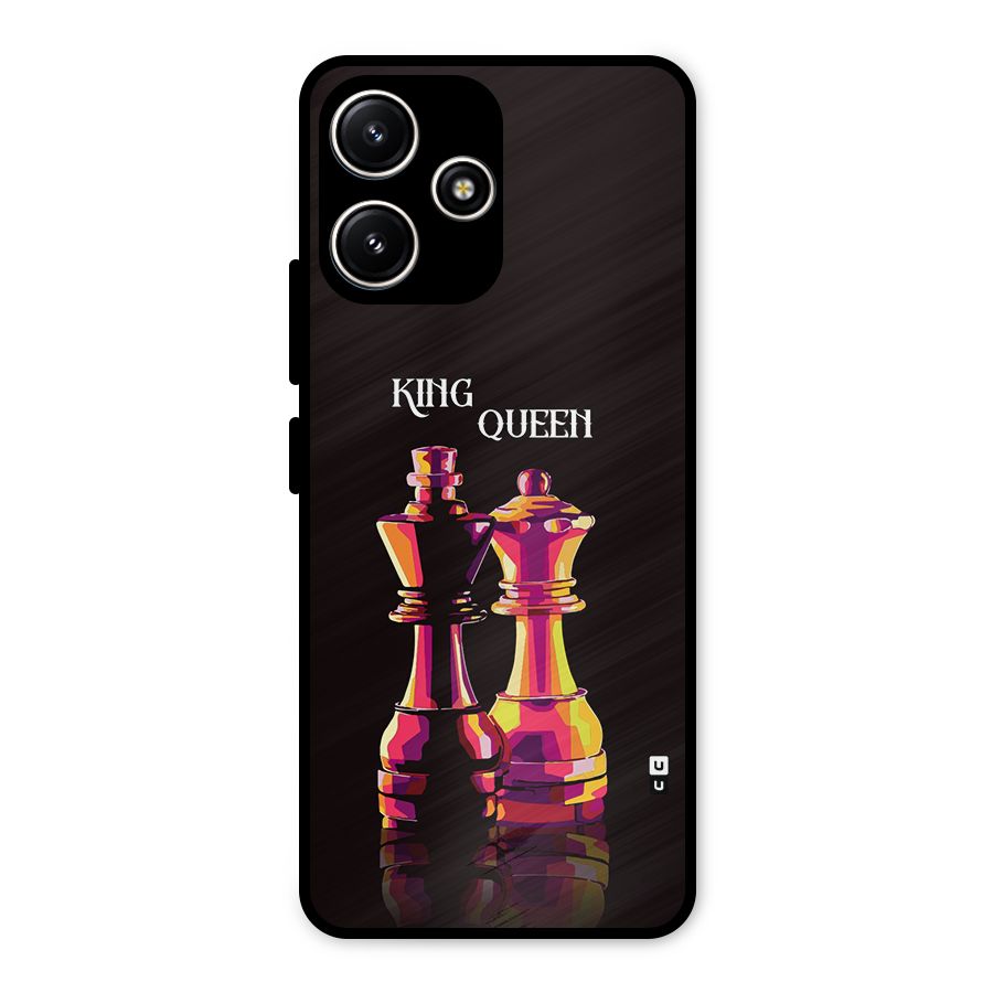 King Queen Metal Back Case for Poco M6 Pro
