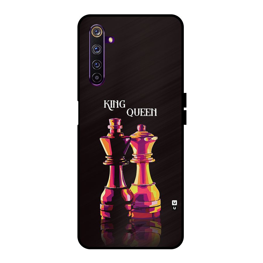 King Queen Metal Back Case for Realme 6 Pro