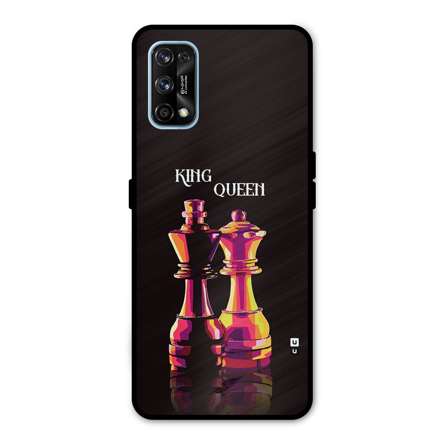 King Queen Metal Back Case for Realme 7 Pro