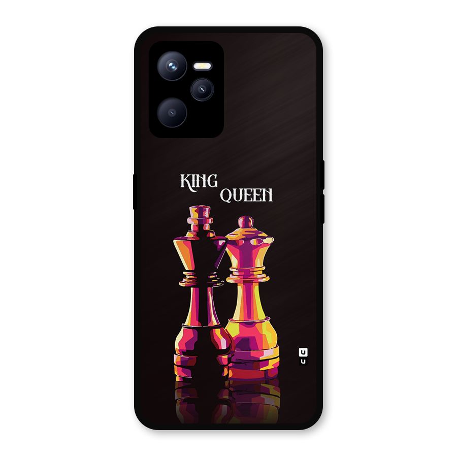 King Queen Metal Back Case for Realme C35