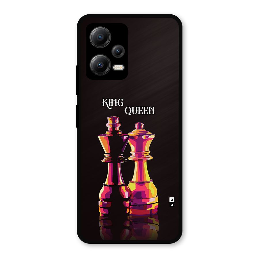 King Queen Metal Back Case for Redmi Note 12 5G