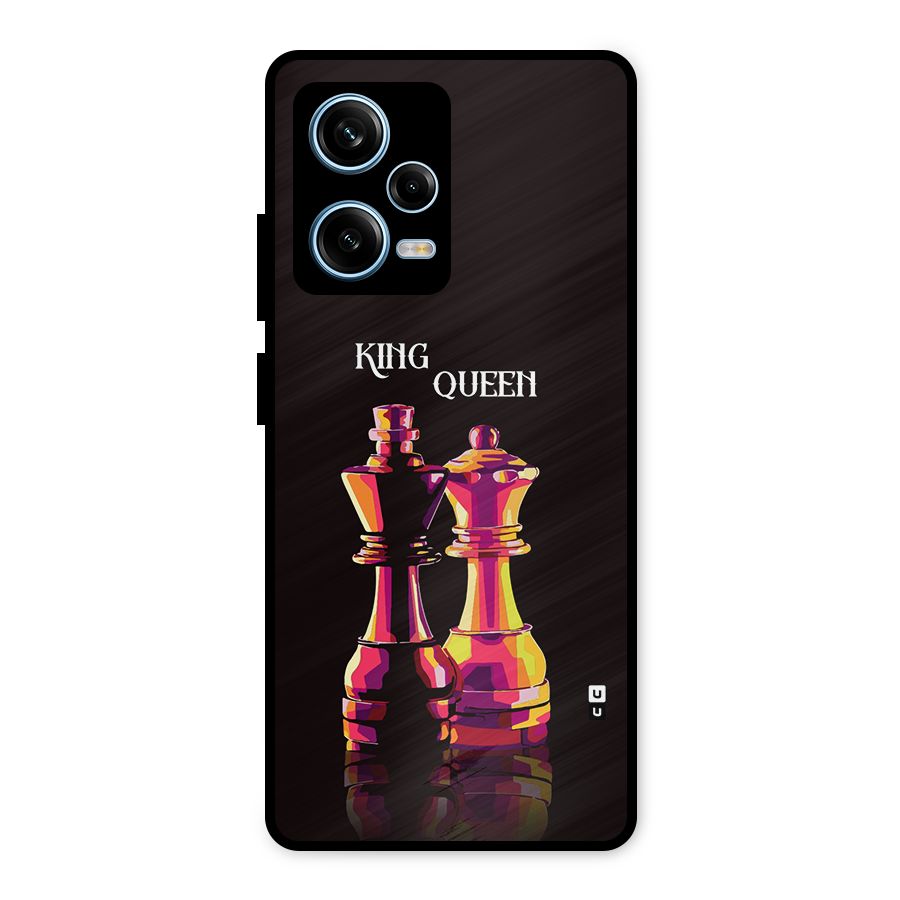 King Queen Metal Back Case for Redmi Note 12 Pro
