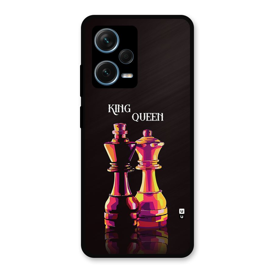 King Queen Metal Back Case for Redmi Note 12 Pro Plus 5G