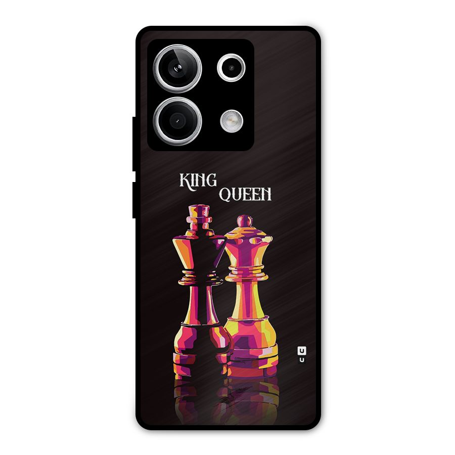 King Queen Metal Back Case for Redmi Note 13 5G