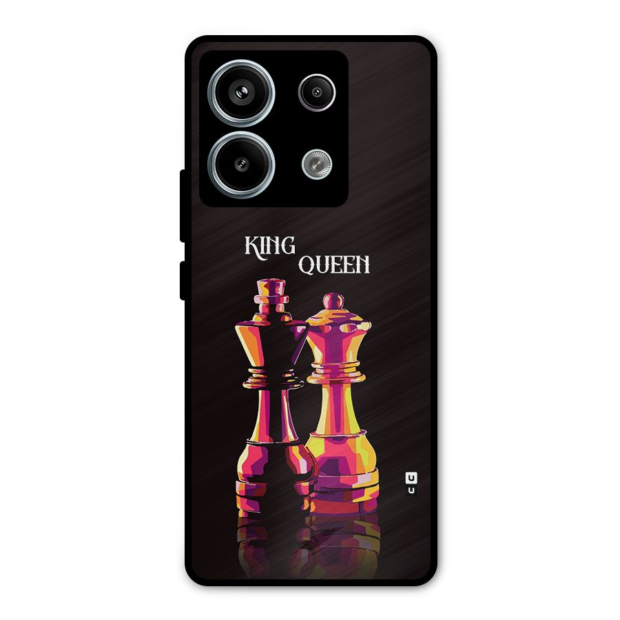 King Queen Metal Back Case for Redmi Note 13 Pro 5G