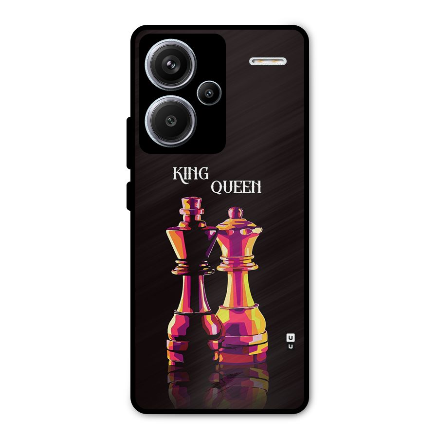 King Queen Metal Back Case for Redmi Note 13 Pro Plus