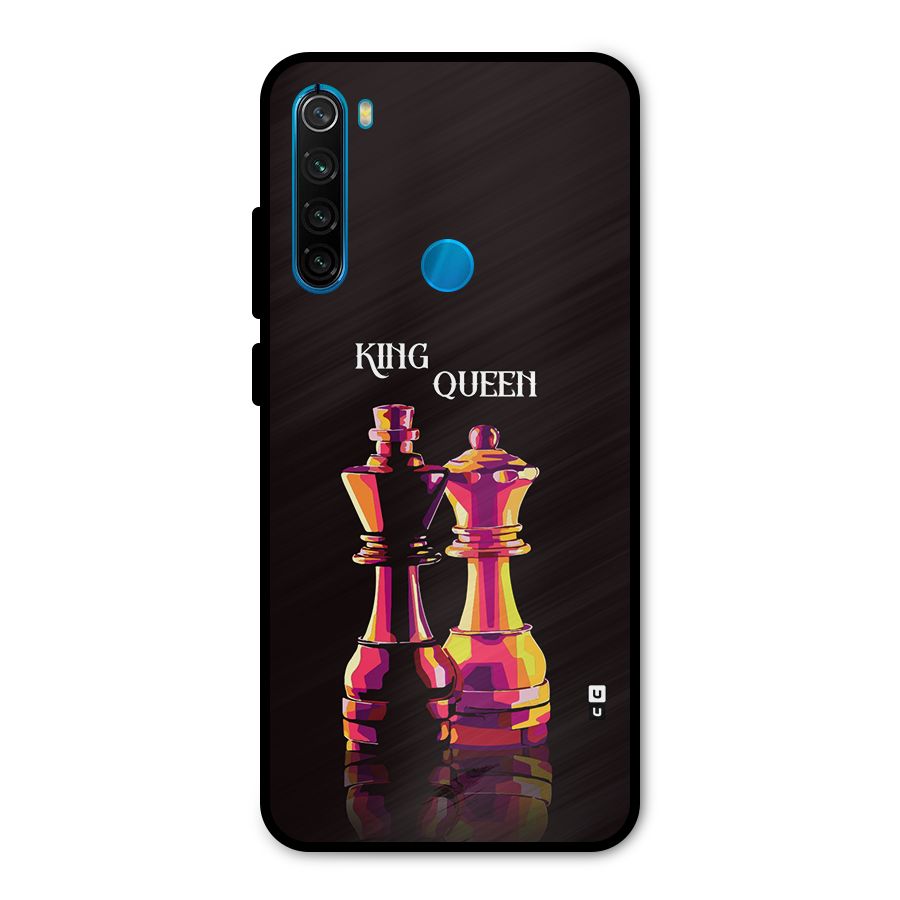 King Queen Metal Back Case for Redmi Note 8