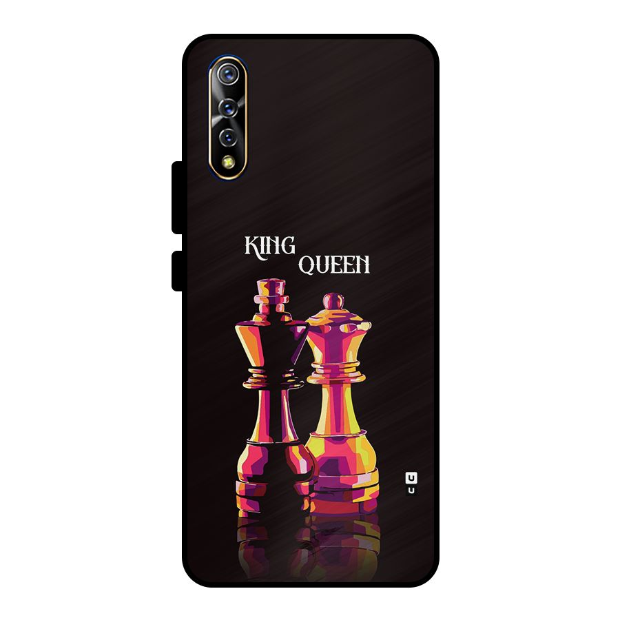 King Queen Metal Back Case for Vivo S1