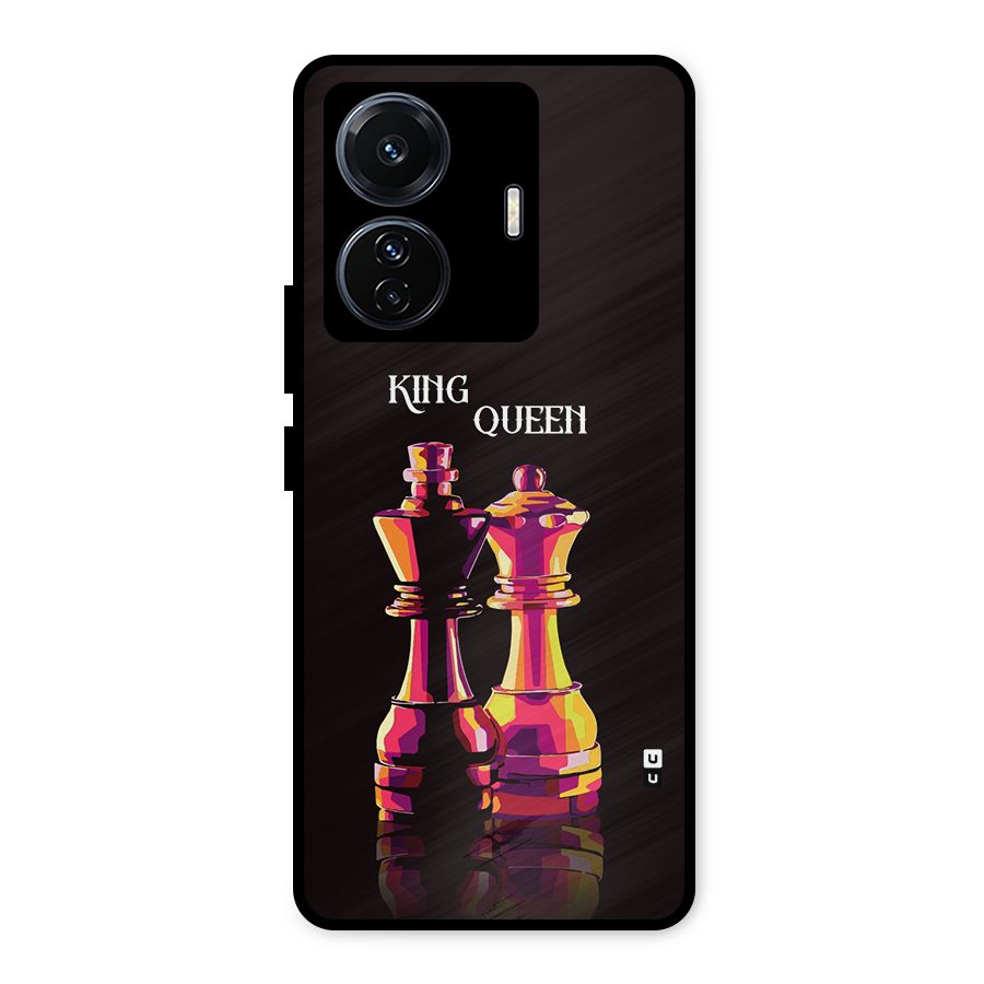King Queen Metal Back Case for Vivo T1 Pro