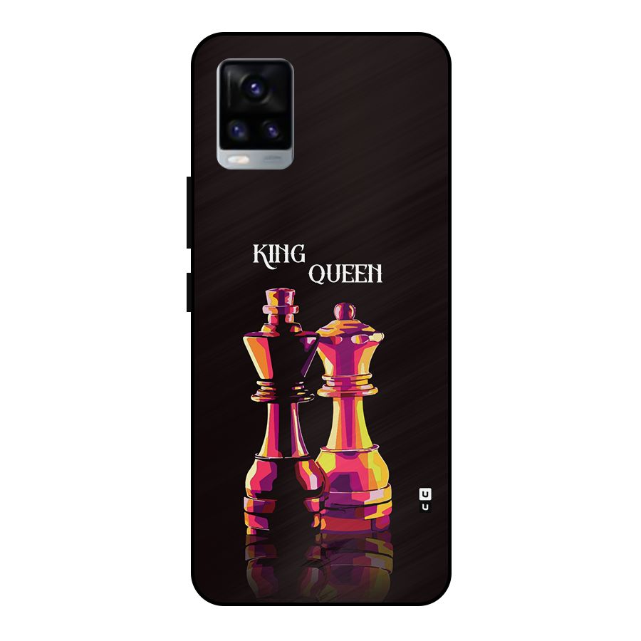 King Queen Metal Back Case for Vivo V20