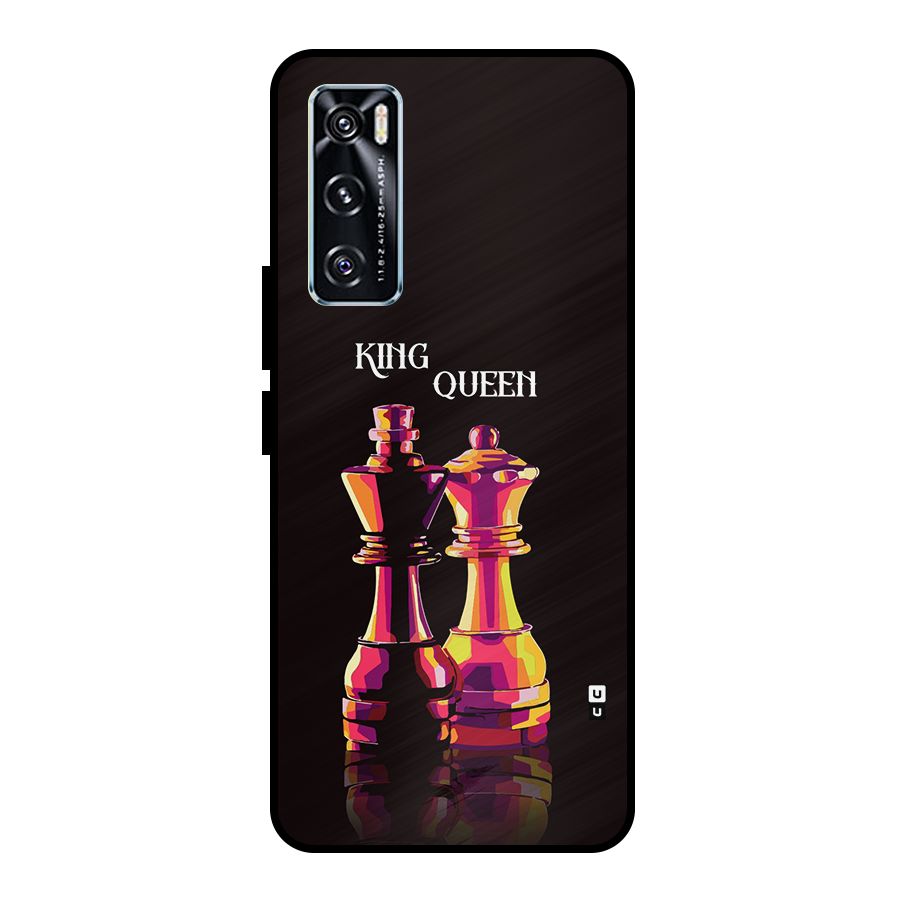 King Queen Metal Back Case for Vivo V20 SE