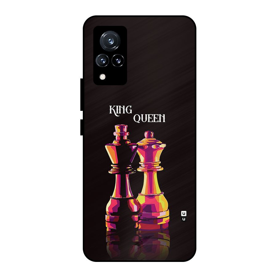 King Queen Metal Back Case for Vivo V21 5G