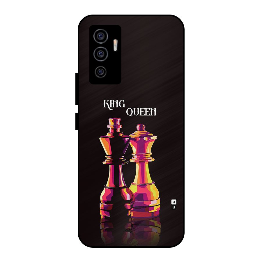 King Queen Metal Back Case for Vivo V23e