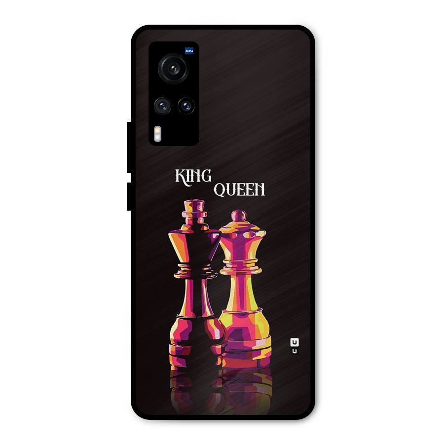 King Queen Metal Back Case for Vivo X60