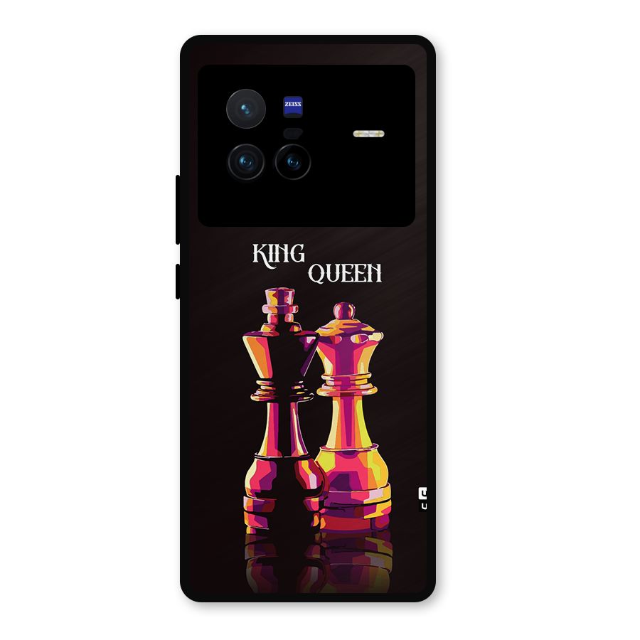 King Queen Metal Back Case for Vivo X80