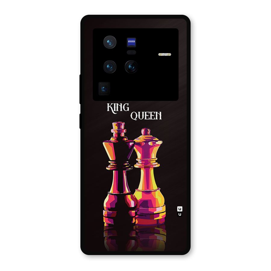 King Queen Metal Back Case for Vivo X80 Pro
