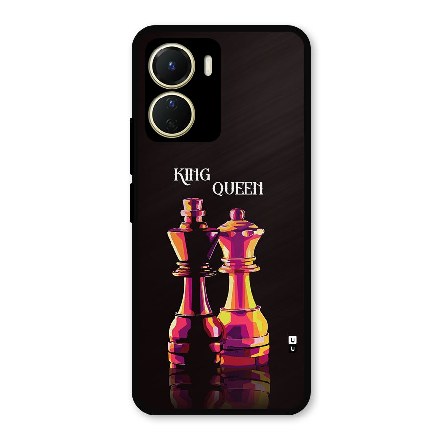 King Queen Metal Back Case for Vivo Y16