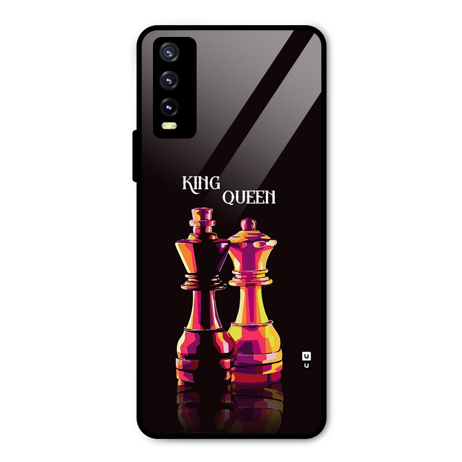King Queen Metal Back Case for Vivo Y20