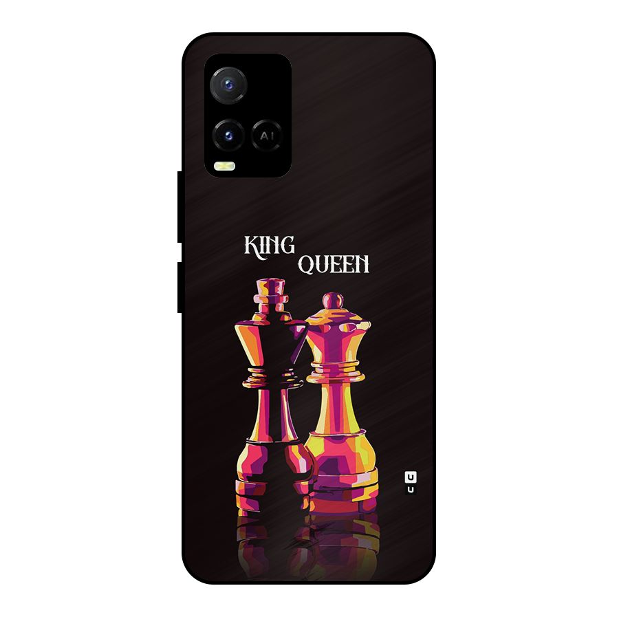 King Queen Metal Back Case for Vivo Y21T